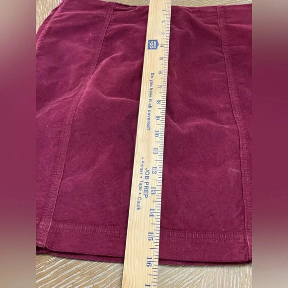 Free People Modern Femme Corduroy Mini Skirt New sz 10 Mulberry Color - Picture 7 of 11